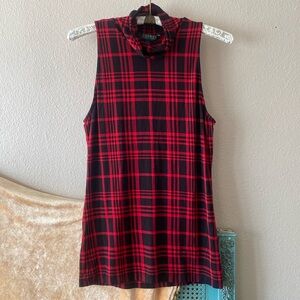 Lauren Ralph Lauren Viscose Plaid Blouse M